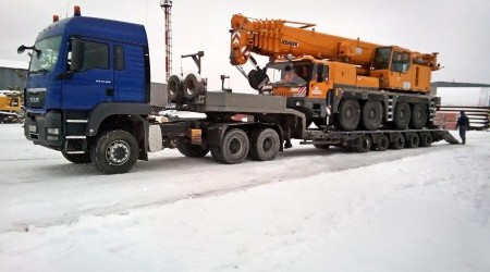 Перевозка мобильного автокрана LIEBHERR